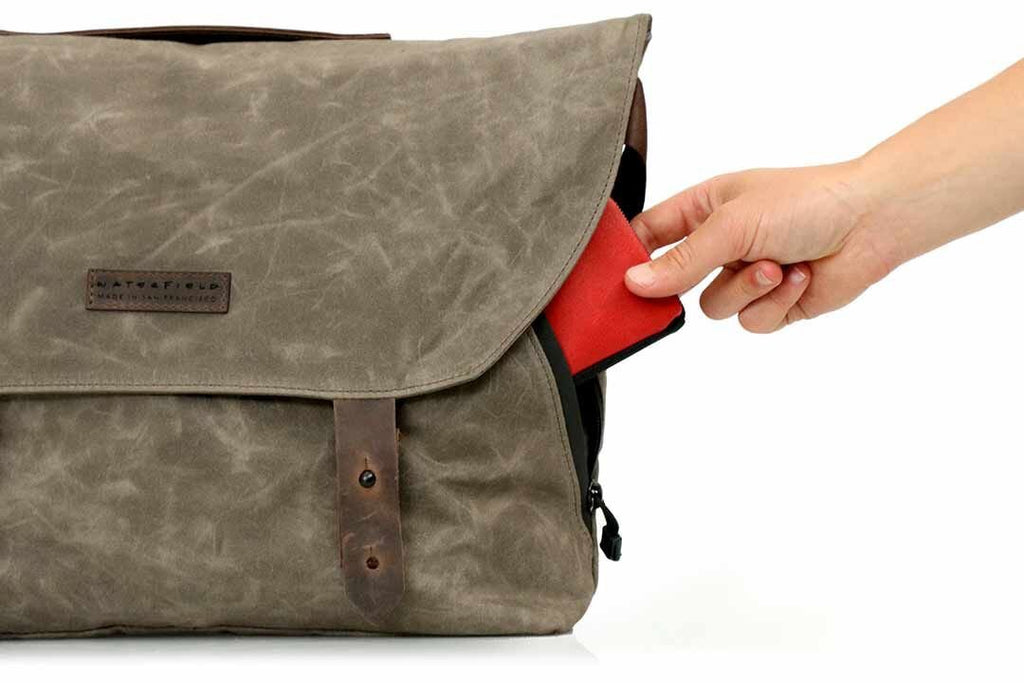 Quick access without opening the flap