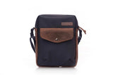 Black Ballistic with Chocolate Leather trim