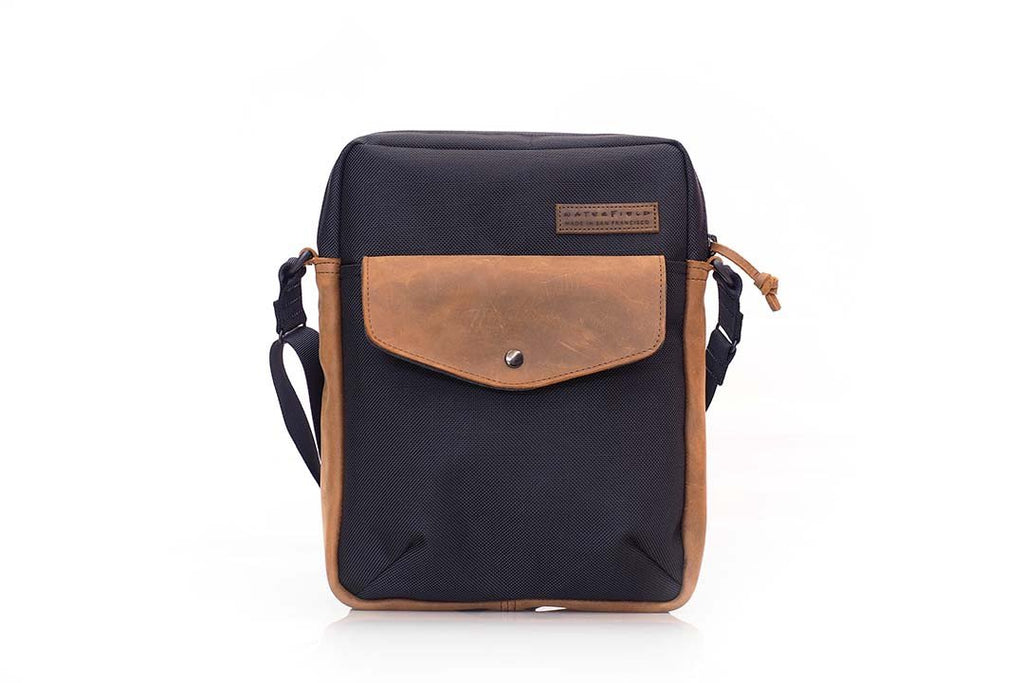 Black Ballistic with Grizzly Leather trim
