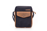 Black Ballistic with Grizzly Leather trim