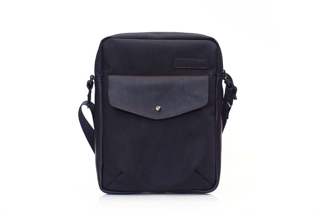 Black Ballistic with Black Leather trim