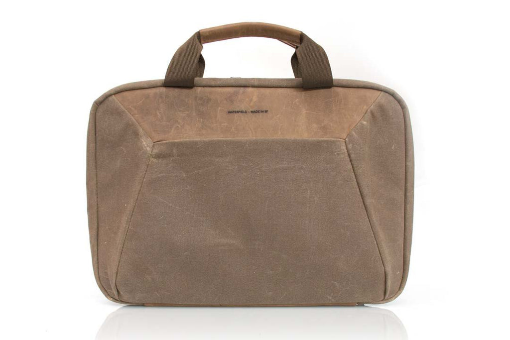 Waxed Canvas with Grizzly Leather