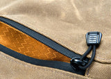 Easy zip slanted side front pocket