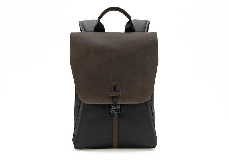 Chocolate Leather on Black Ballistic